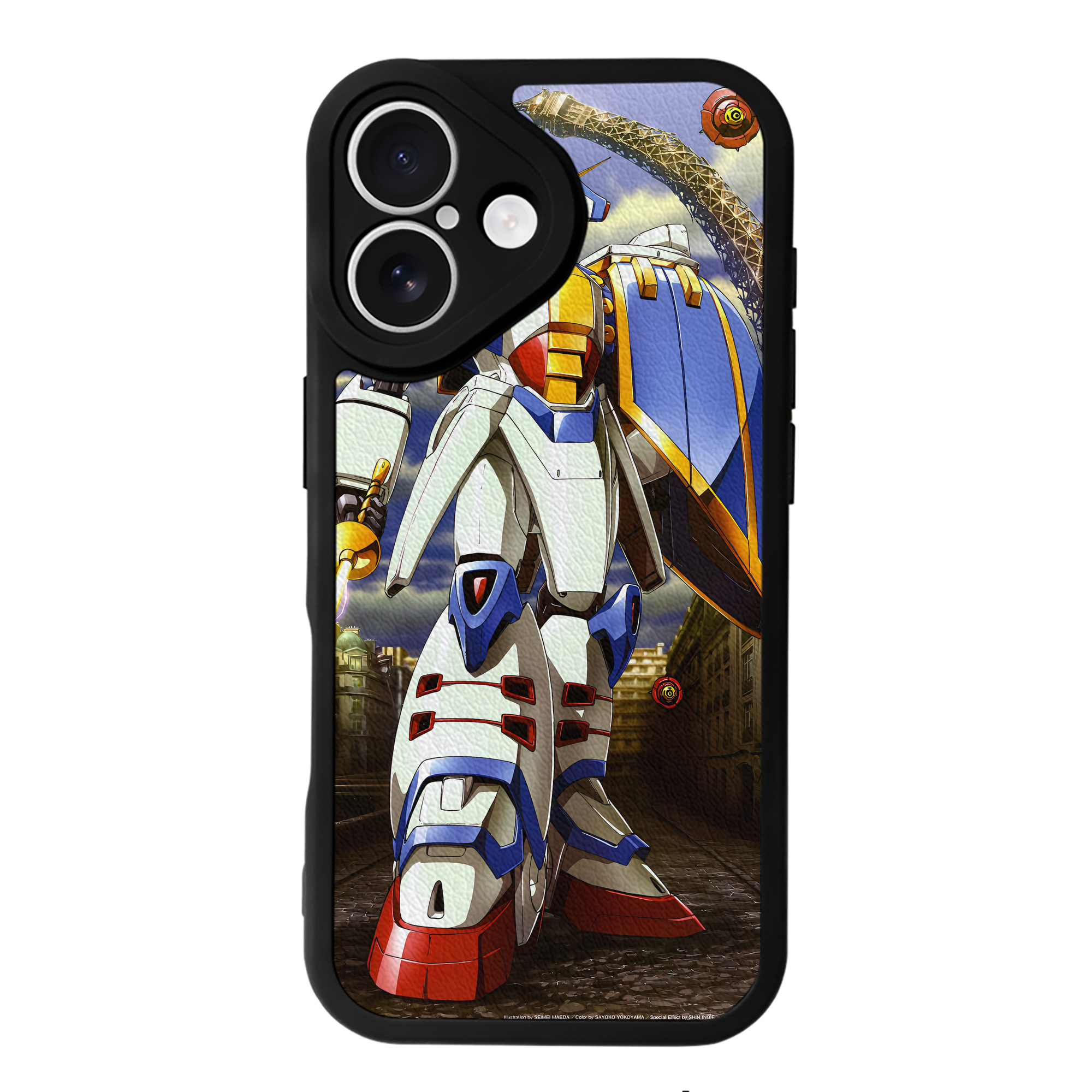 （画像用） 機動戦士ガンダム Mobile Suit Gundam 【iPhone 16シリーズ対応】シリコンスマホケース（レザー調） 材質：シリコン